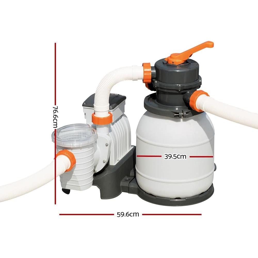 Bestway – Flowclear depuradora de arena 5.678 L/h para piscinas elevadas - BricoandPool