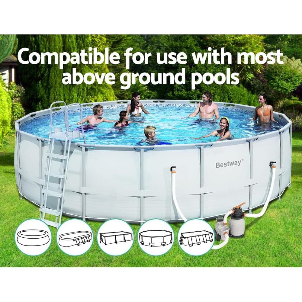 Bestway – Flowclear depuradora de arena 5.678 L/h para piscinas elevadas - BricoandPool