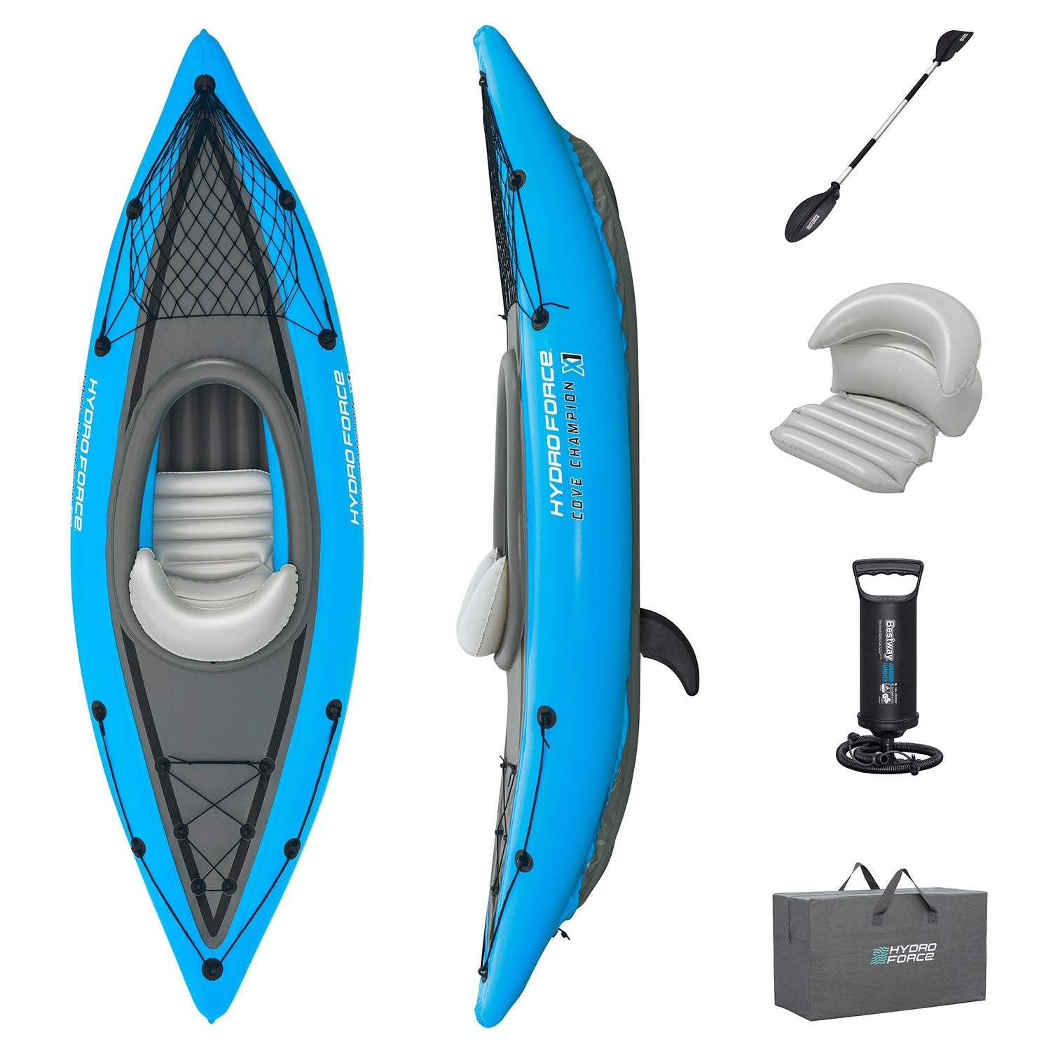 Bestway - Kayak inflable Hydro - Force Cove Champion X1 2,75 m - BricoandPool