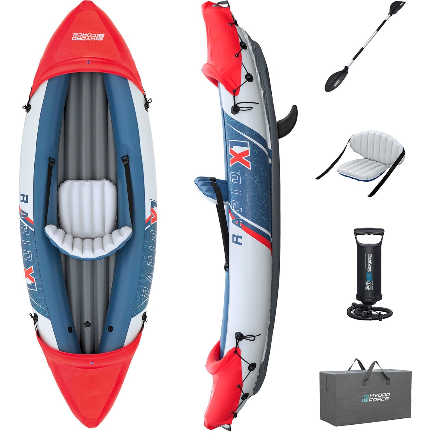 Bestway - Kayak inflable Hydro Force Rapid X1 2,90 m - BricoandPool
