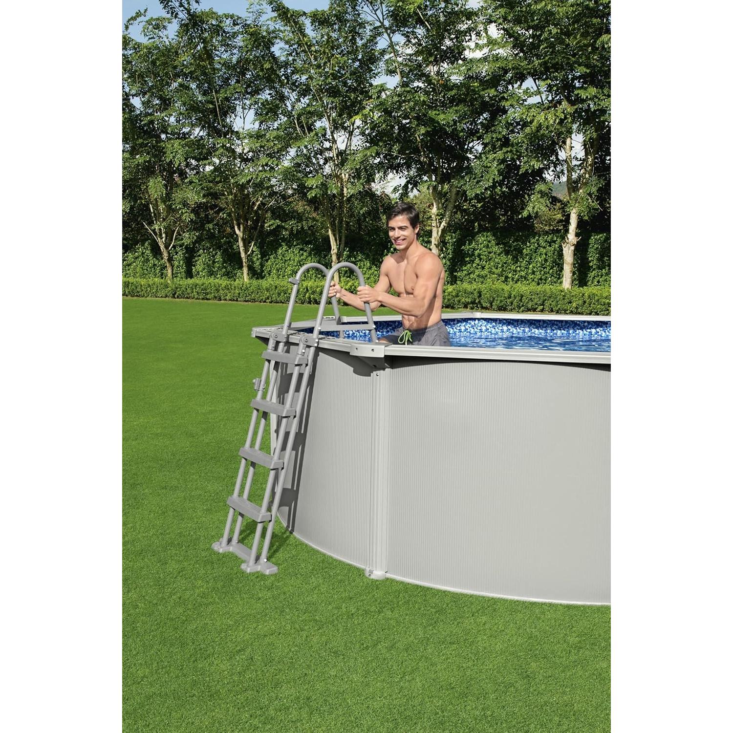 Bestway – Piscina circular elevada de acero Hydrium (305 × 120 cm) - BricoandPool