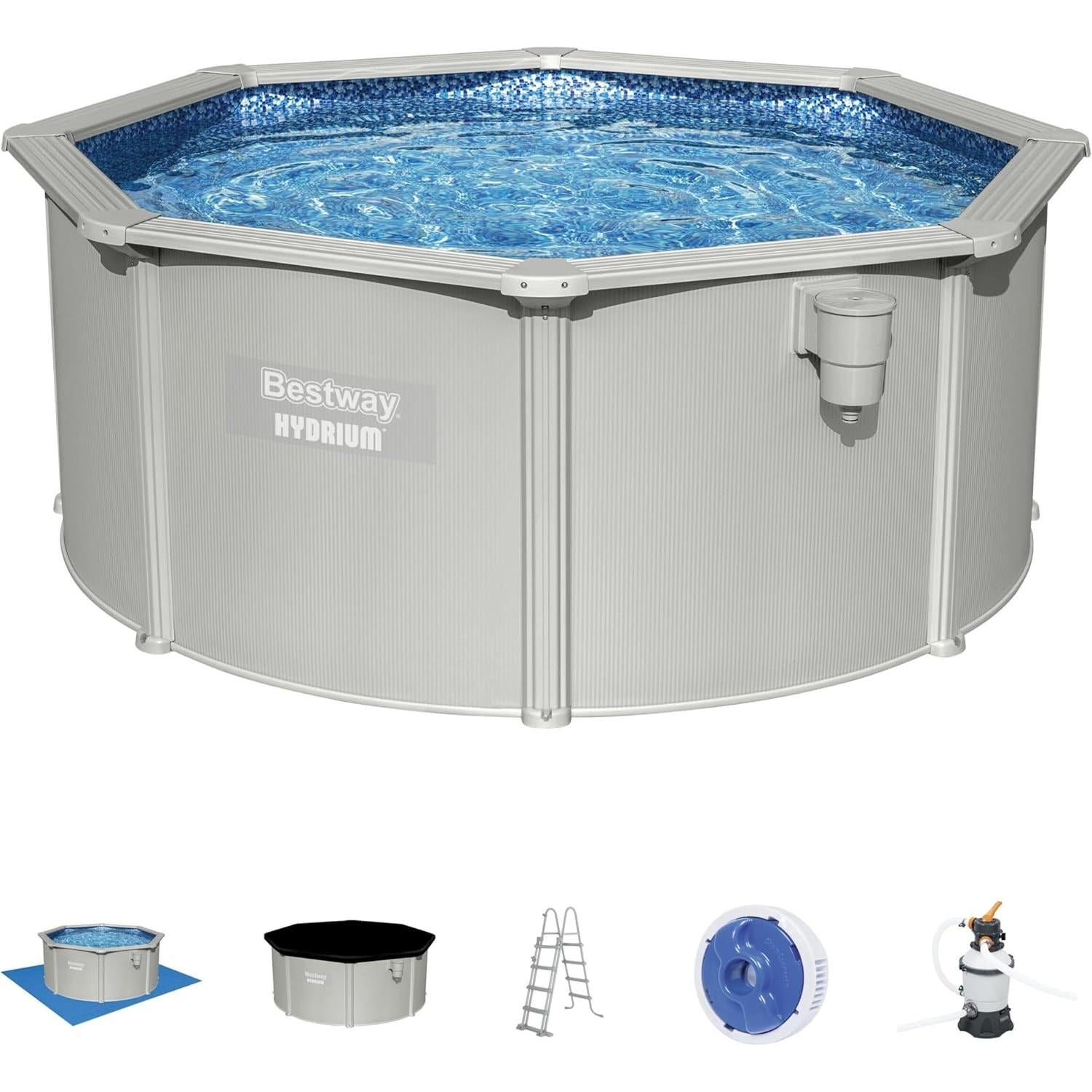 Bestway – Piscina circular elevada de acero Hydrium (305 × 120 cm) - BricoandPool