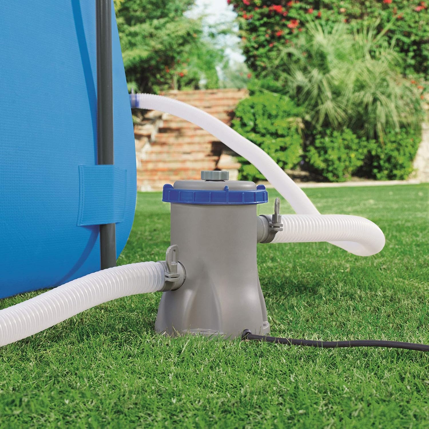 Bestway – Piscina desmontable Deluxe Splash Frame con filtro (300 × 201 × 66 cm) - BricoandPool