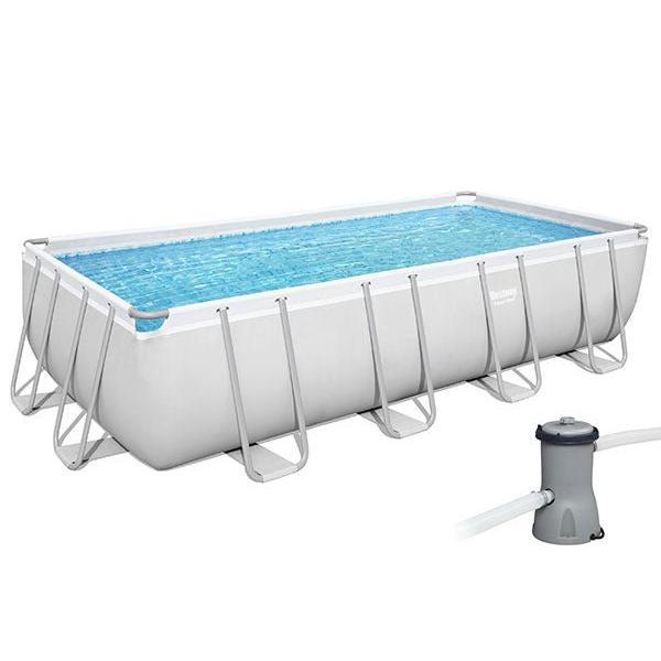 Bestway – Piscina desmontable Power Steel (488 × 244 × 122 cm) - BricoandPool