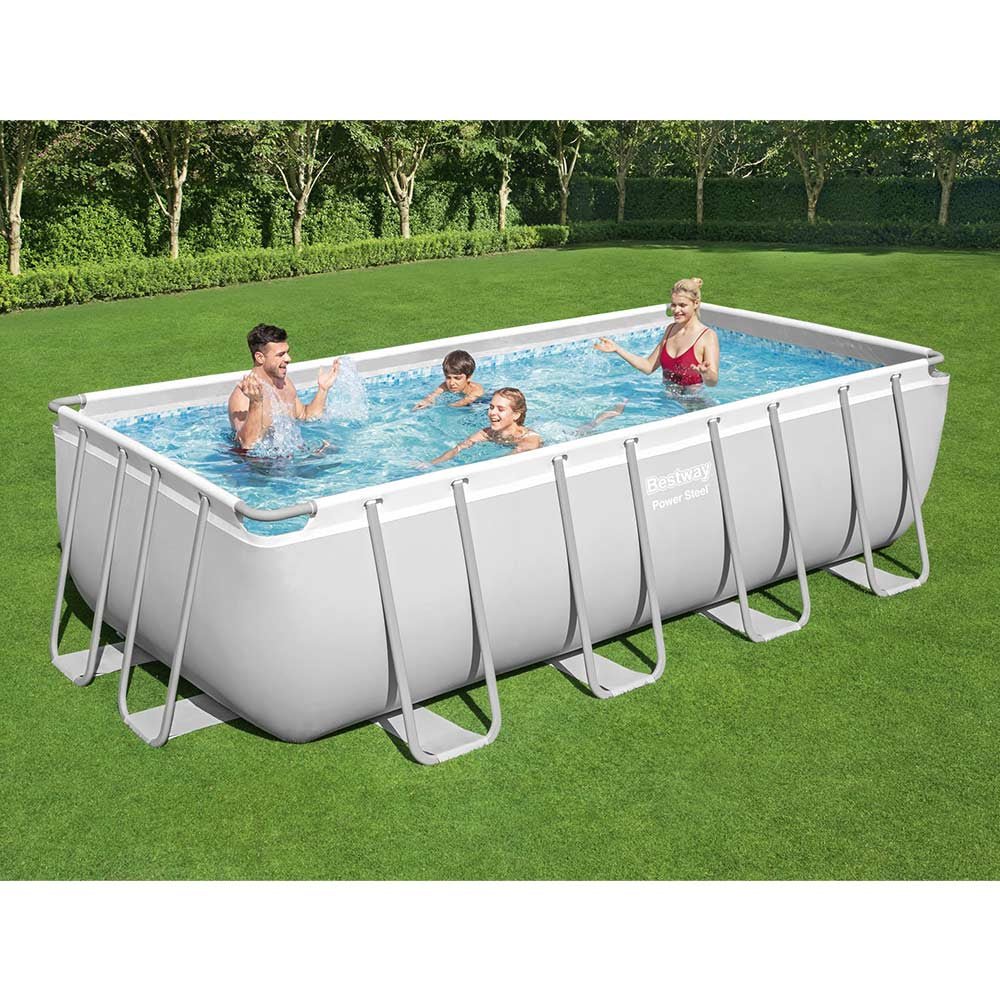 Bestway – Piscina desmontable Power Steel (488 × 244 × 122 cm) - BricoandPool