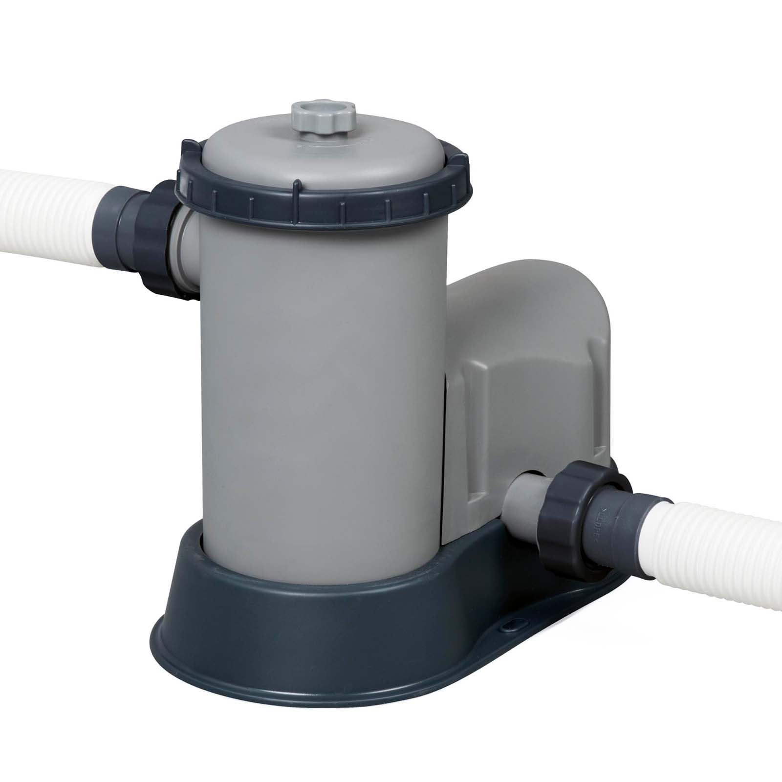 Bestway – Piscina desmontable Power Steel con depuradora (610 x 366 x 122 cm) diseño madera - BricoandPool