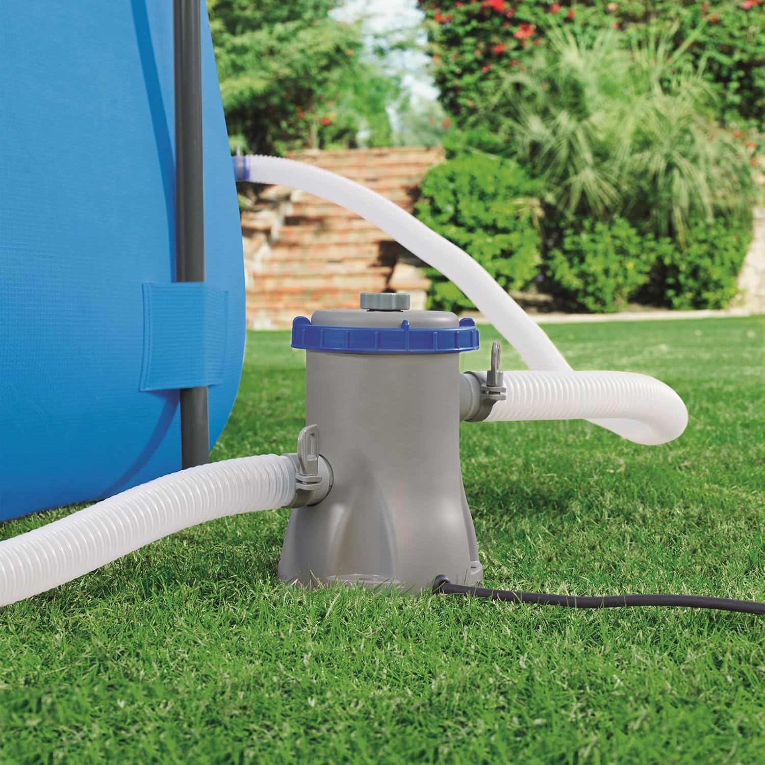 Bestway – Piscina desmontable Power Steel con filtro (282 × 196 × 84 cm) - BricoandPool