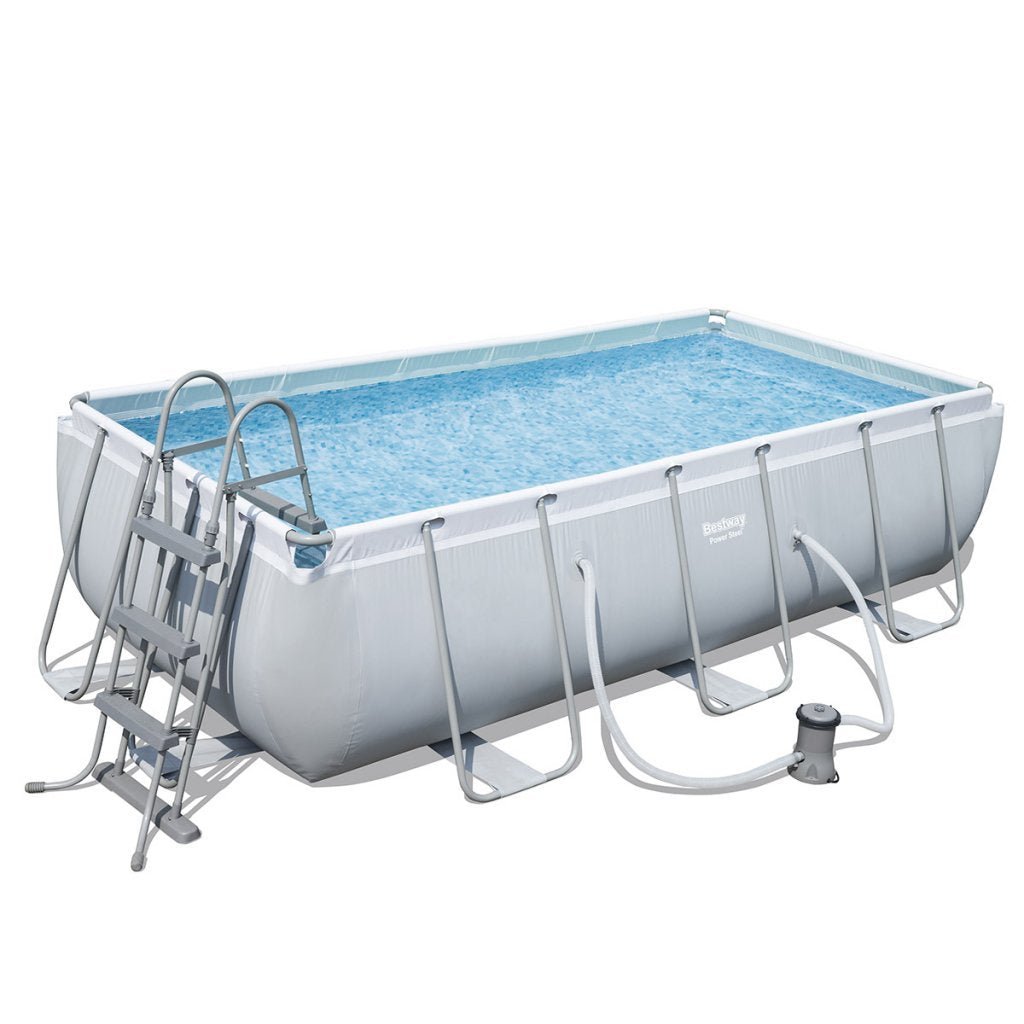 Bestway – Piscina desmontable Power Steel con filtro (404 × 201 × 100 cm) - BricoandPool