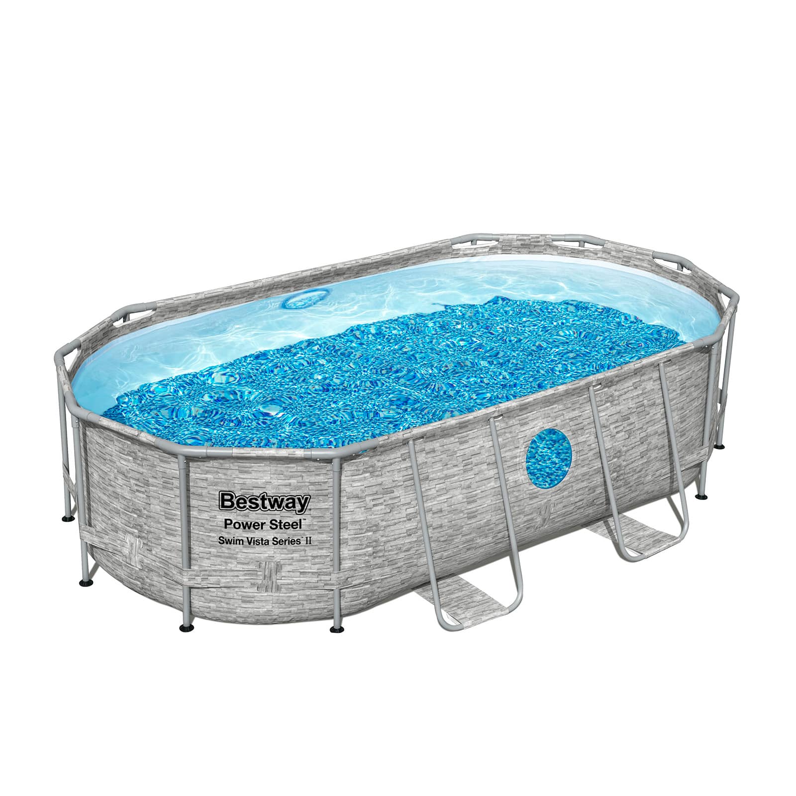 Bestway – Piscina desmontable Power Steel con filtro (427 x 250 x 100 cm) - BricoandPool