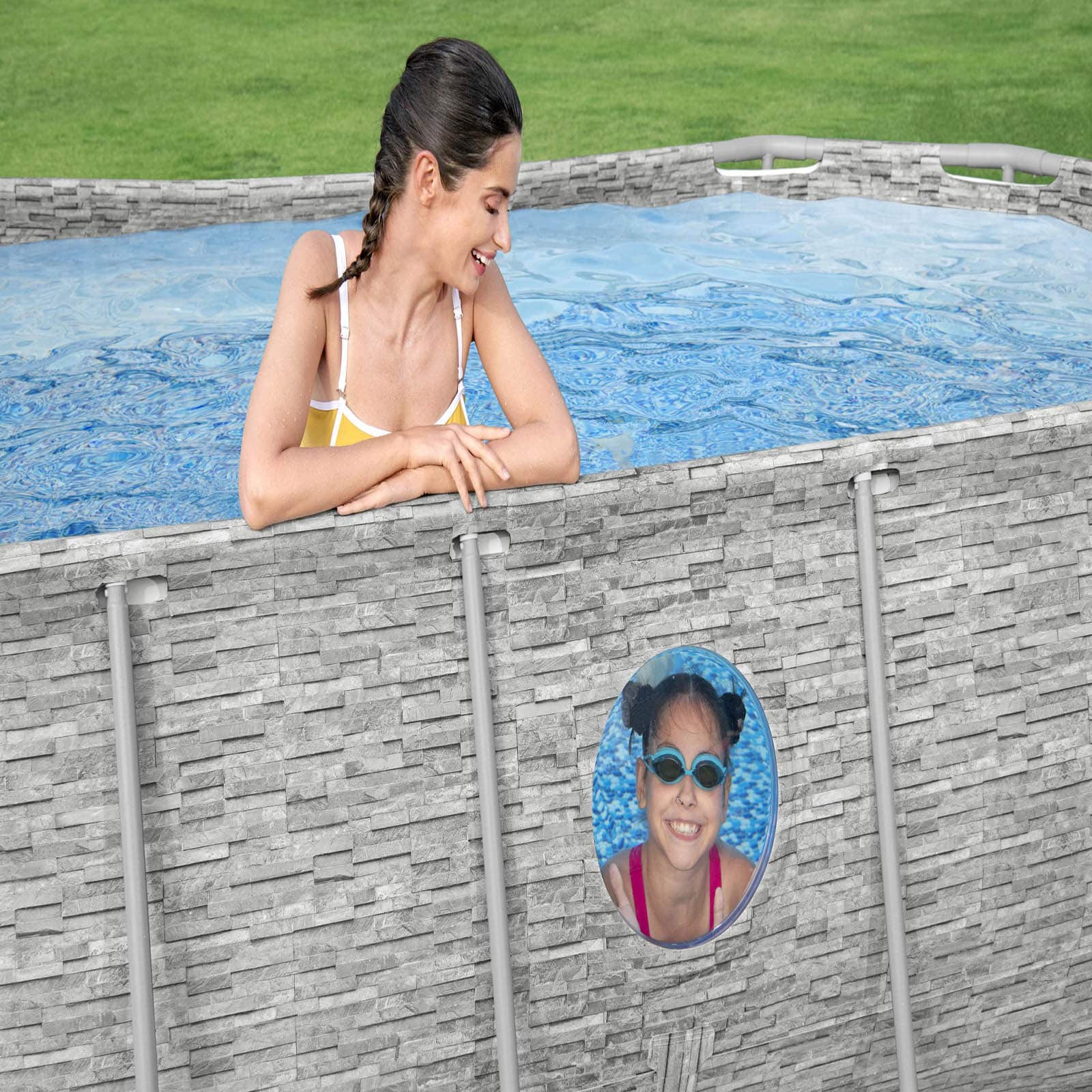 Bestway – Piscina desmontable Power Steel con filtro (427 x 250 x 100 cm) - BricoandPool