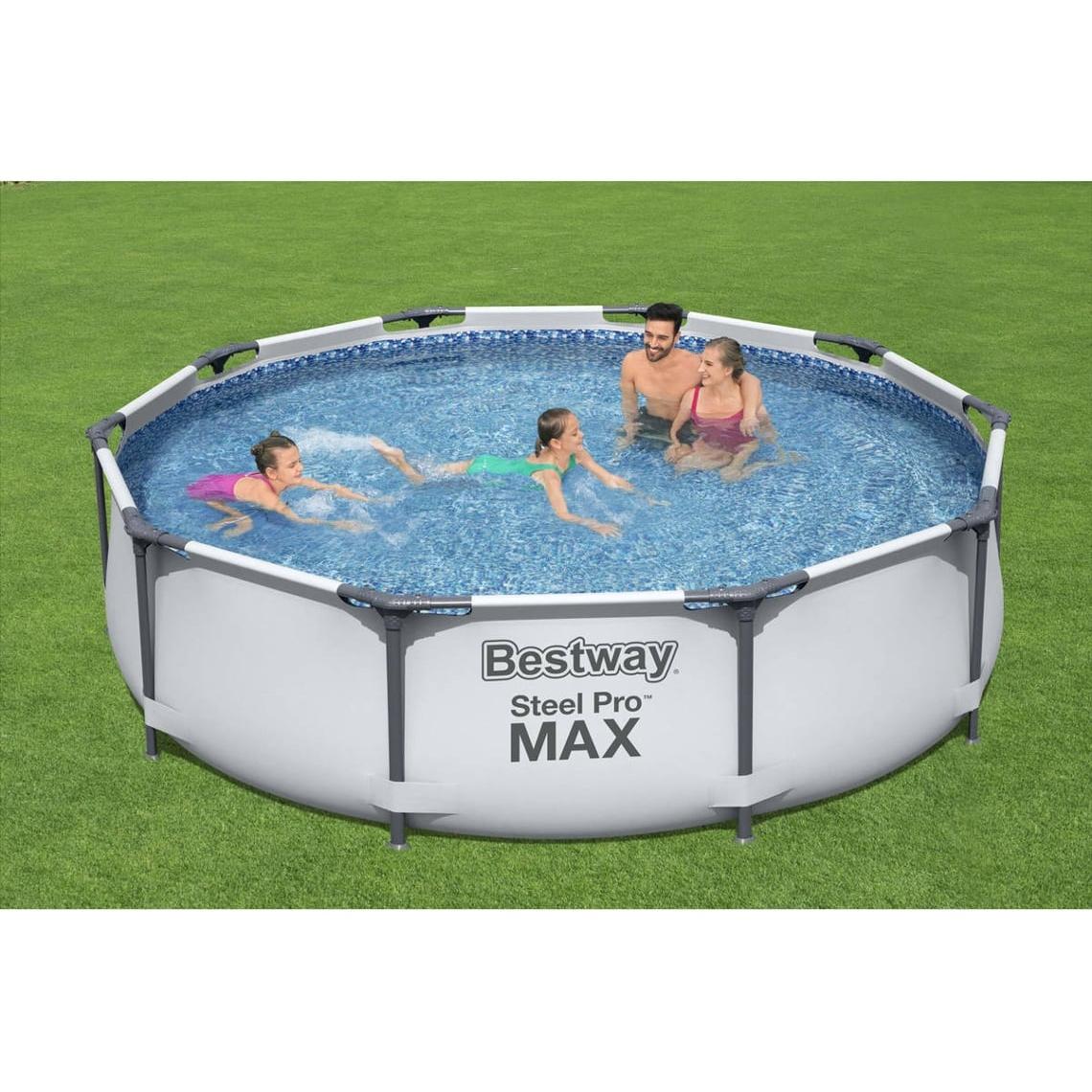 Bestway – Piscina desmontable Steel Pro con filtro (366 × 100 cm) - BricoandPool
