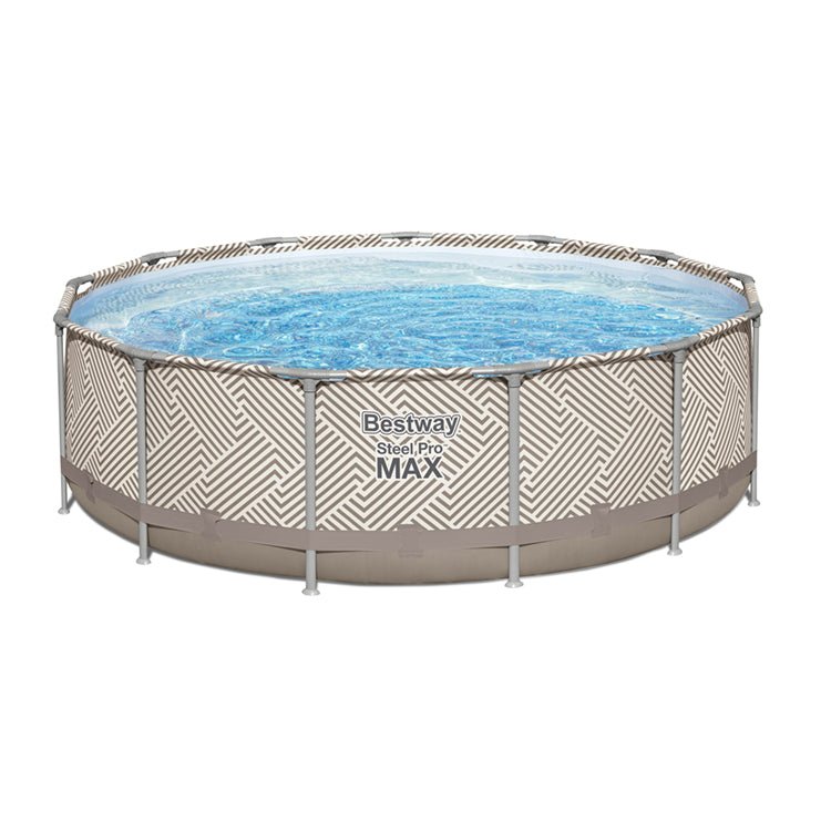 Bestway – Piscina desmontable Steel Pro MAX con dosel con filtro - BricoandPool