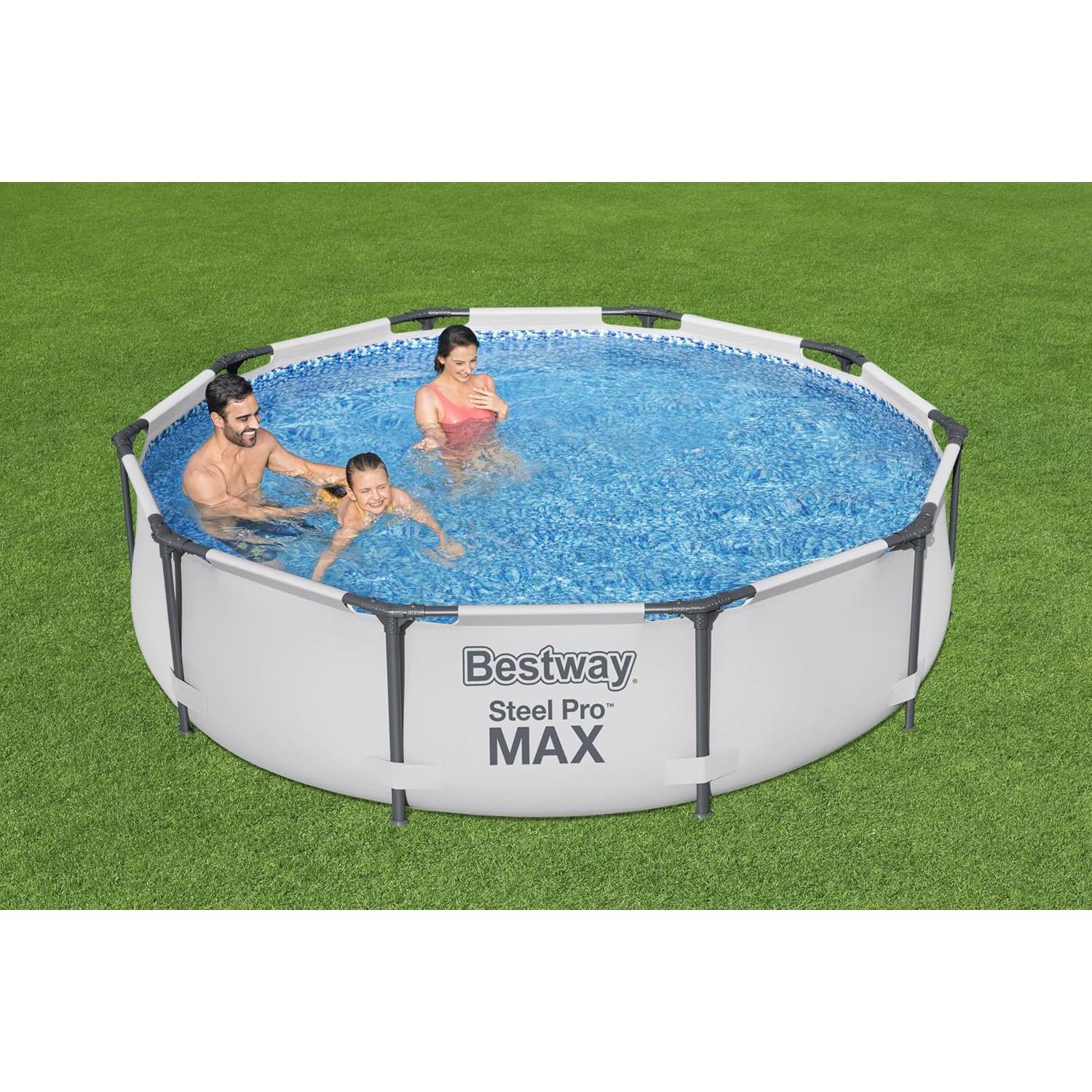 Bestway – Piscina desmontable Steel Pro MAX con filtro (305 × 76 cm) - BricoandPool