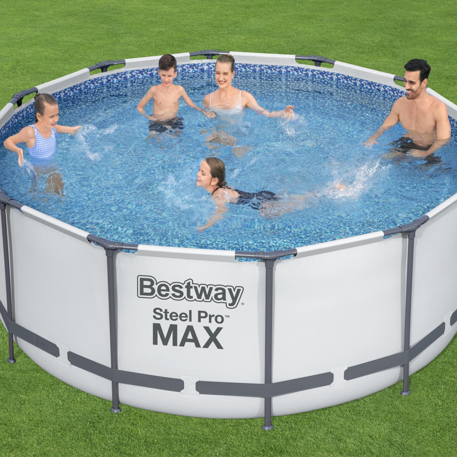 Bestway – Piscina desmontable Steel Pro MAX con filtro (366 × 122 cm) - BricoandPool
