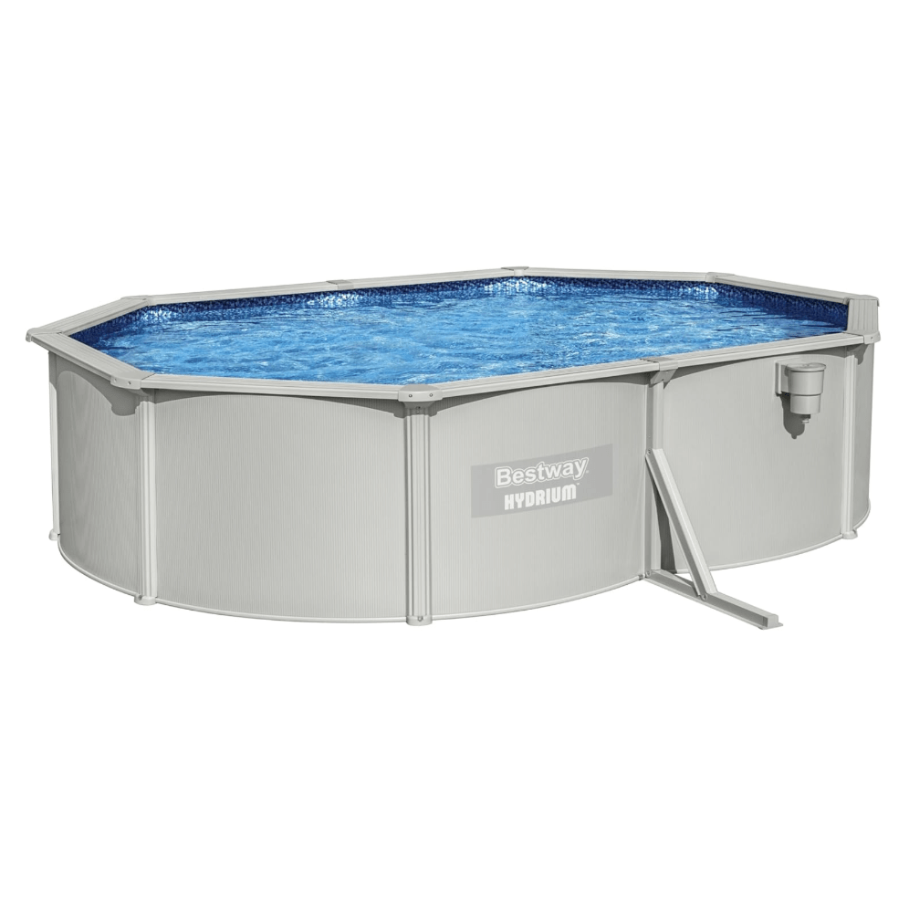 Bestway – Piscina ovalada elevada de acero Hydrium (500 × 360 × 120 cm) - BricoandPool