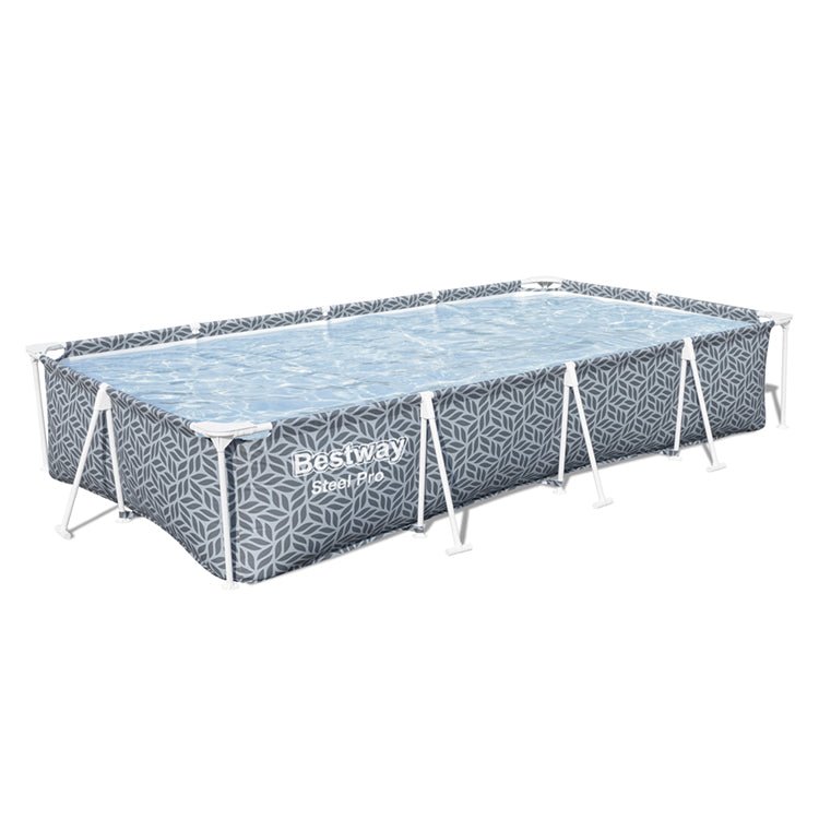 Bestway - Piscina rectangular Steel Pro 561FT con bomba de filtrado - BricoandPool