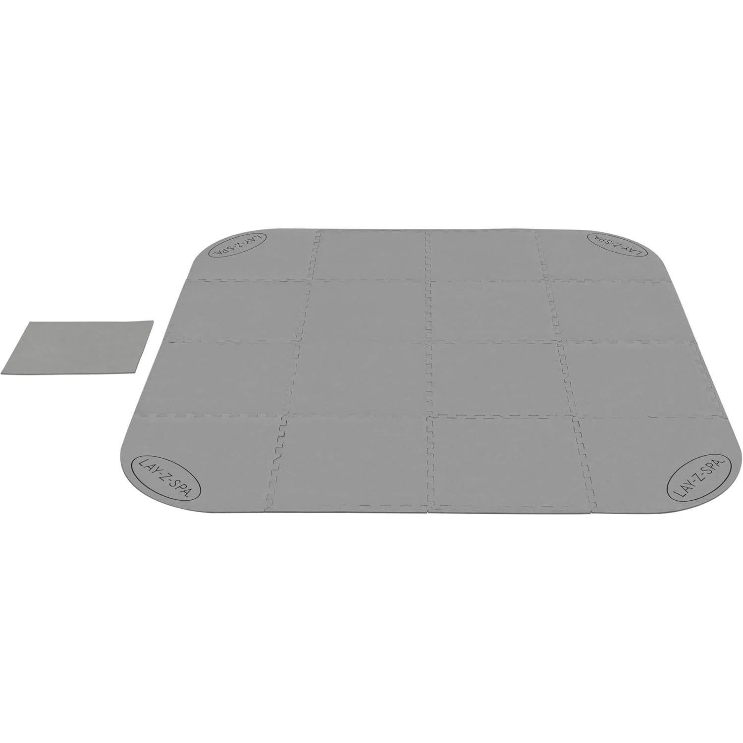 Bestway - Protector de suelo y patio para jacuzzi Lay - Z - Spa 196 x 196 cm gris - BricoandPool