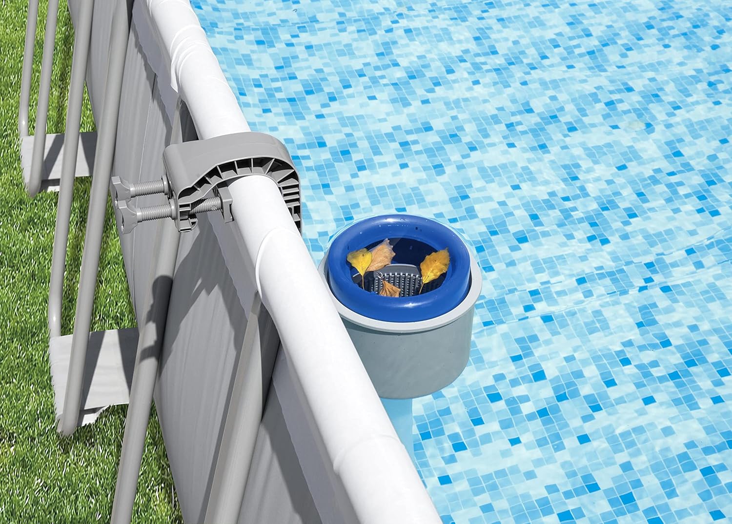 Bestway - Skimmer Flowclear de montaje en pared para piscinas elevadas gris - BricoandPool