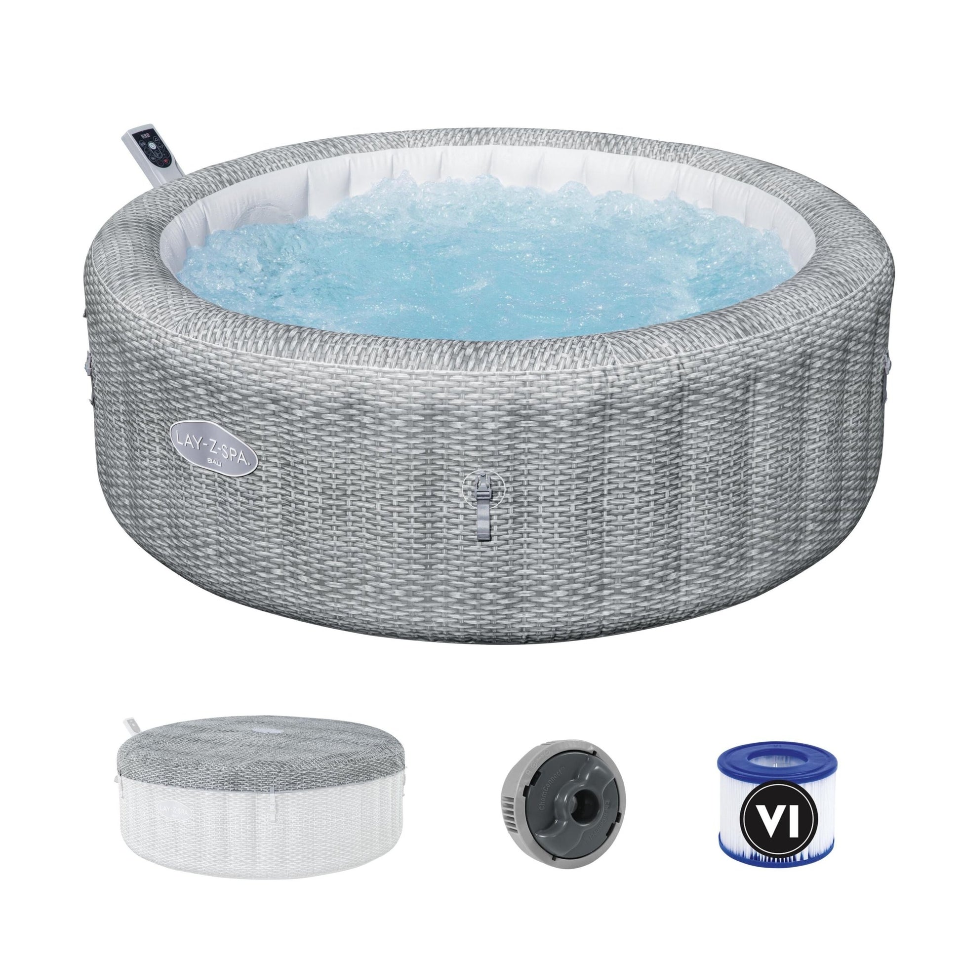 Bestway - Spa hinchable Lay - Z - Spa Bali Smart AirJet 4 - 6 personas - BricoandPool