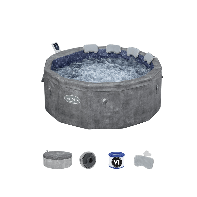 Bestway - Spa hinchable Lay - Z - Spa Carrara Smart AirJet 4 - 6 personas - BricoandPool