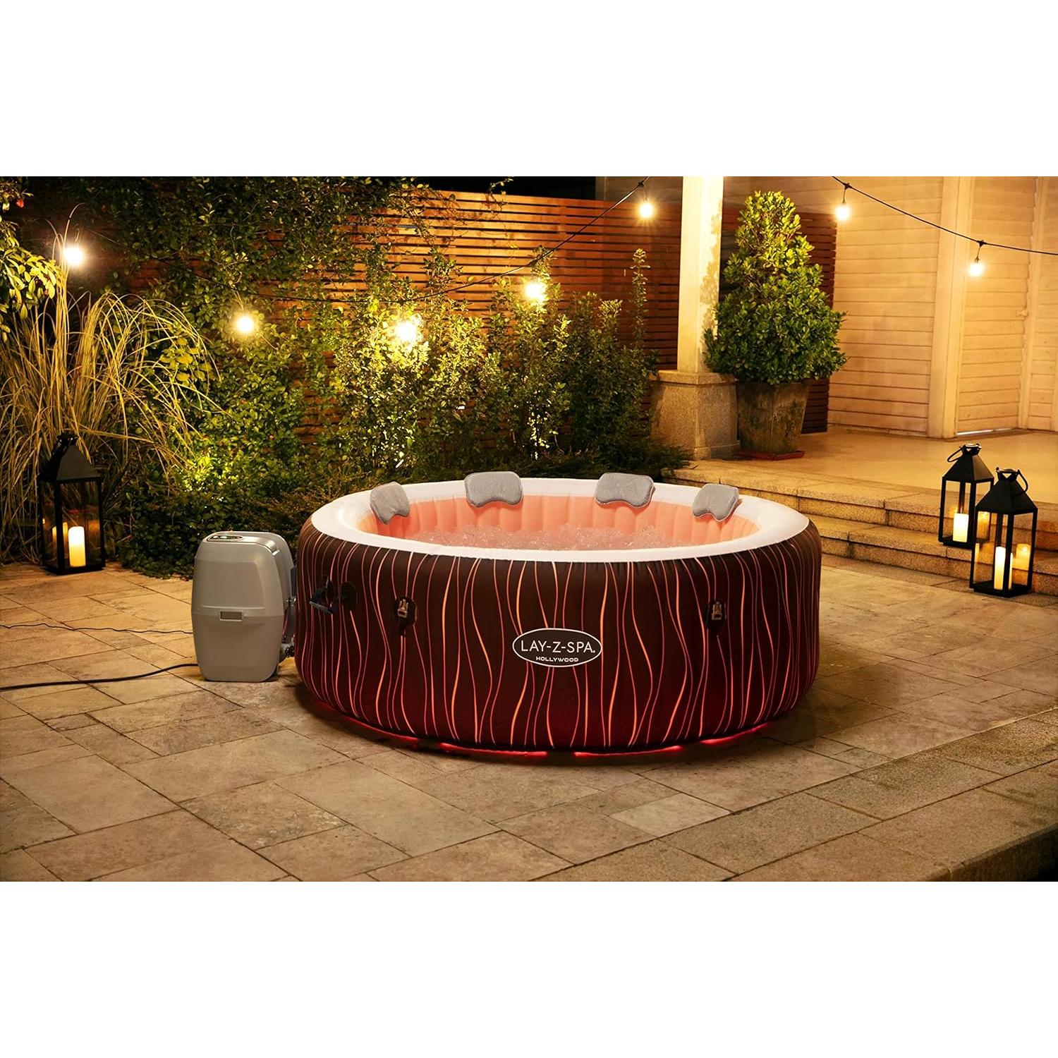 Bestway - Spa hinchable Lay - Z - Spa Hollywood AirJet 4 - 6 personas - BricoandPool