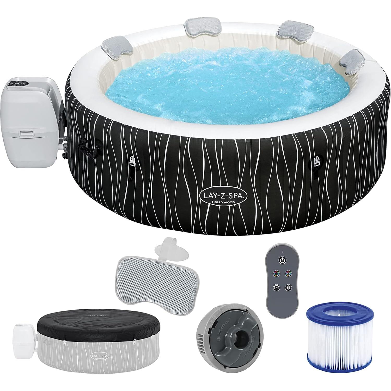 Bestway - Spa hinchable Lay - Z - Spa Hollywood AirJet 4 - 6 personas - BricoandPool
