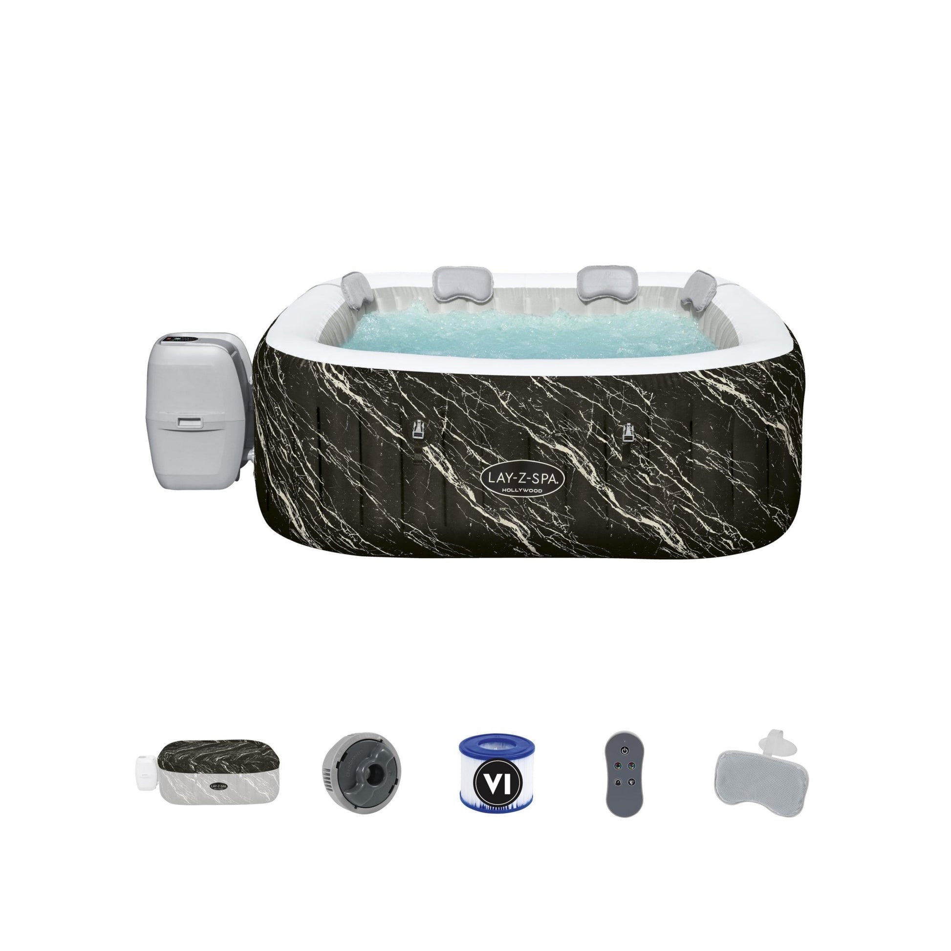 Bestway - Spa hinchable Lay - Z - Spa Hollywood AirJet 6 personas - BricoandPool