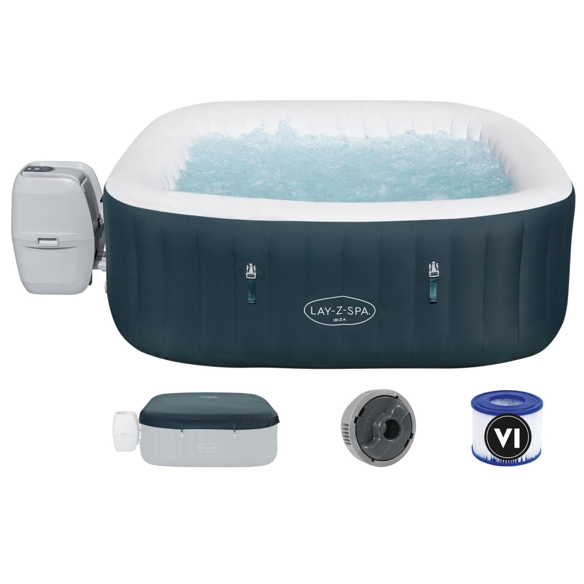 Bestway - Spa hinchable Lay - Z - Spa Ibiza AirJet 4 - 6 personas - BricoandPool