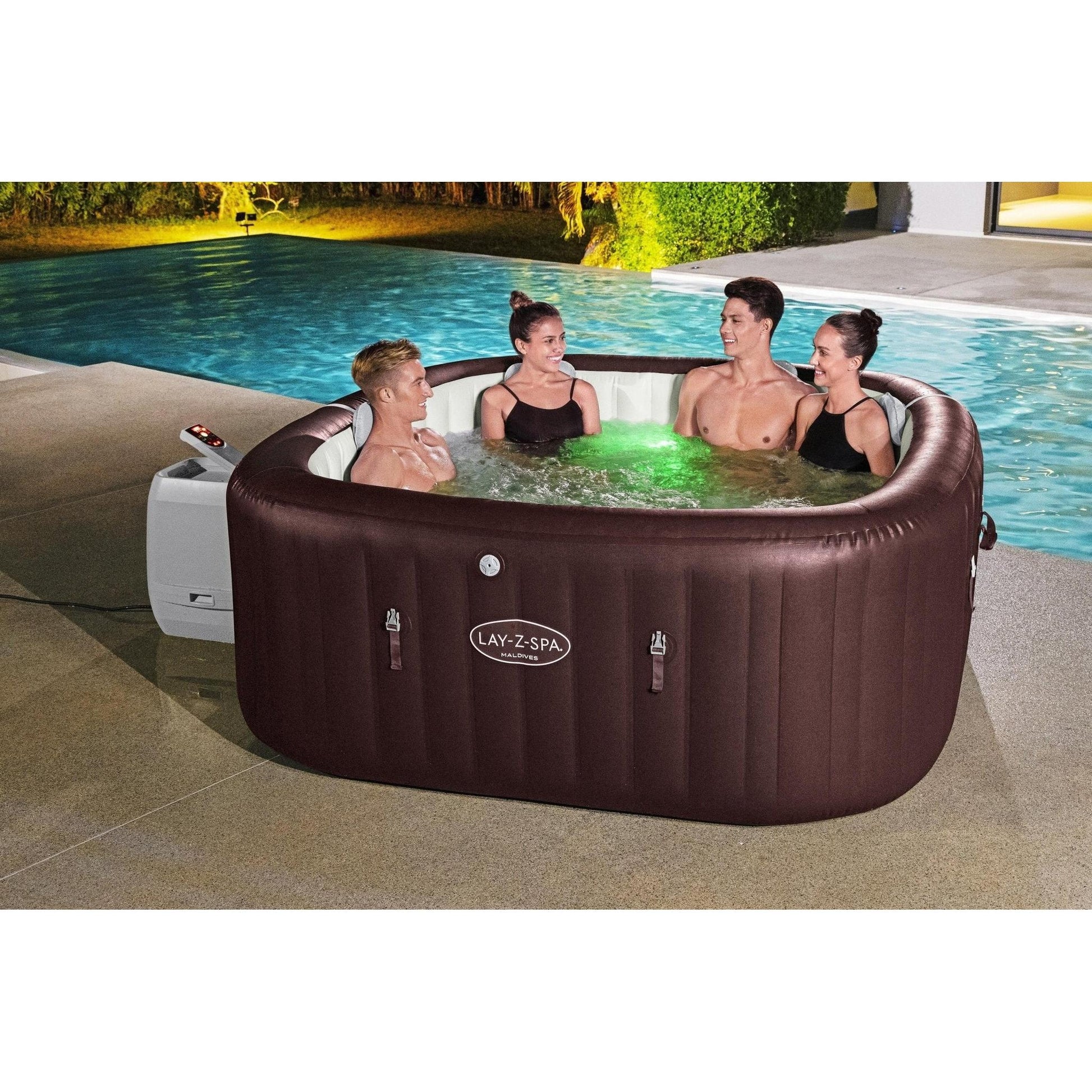 Bestway - Spa hinchable Lay - Z - Spa Maldivas HydroJet Pro 6001U 5 - 7 personas - BricoandPool