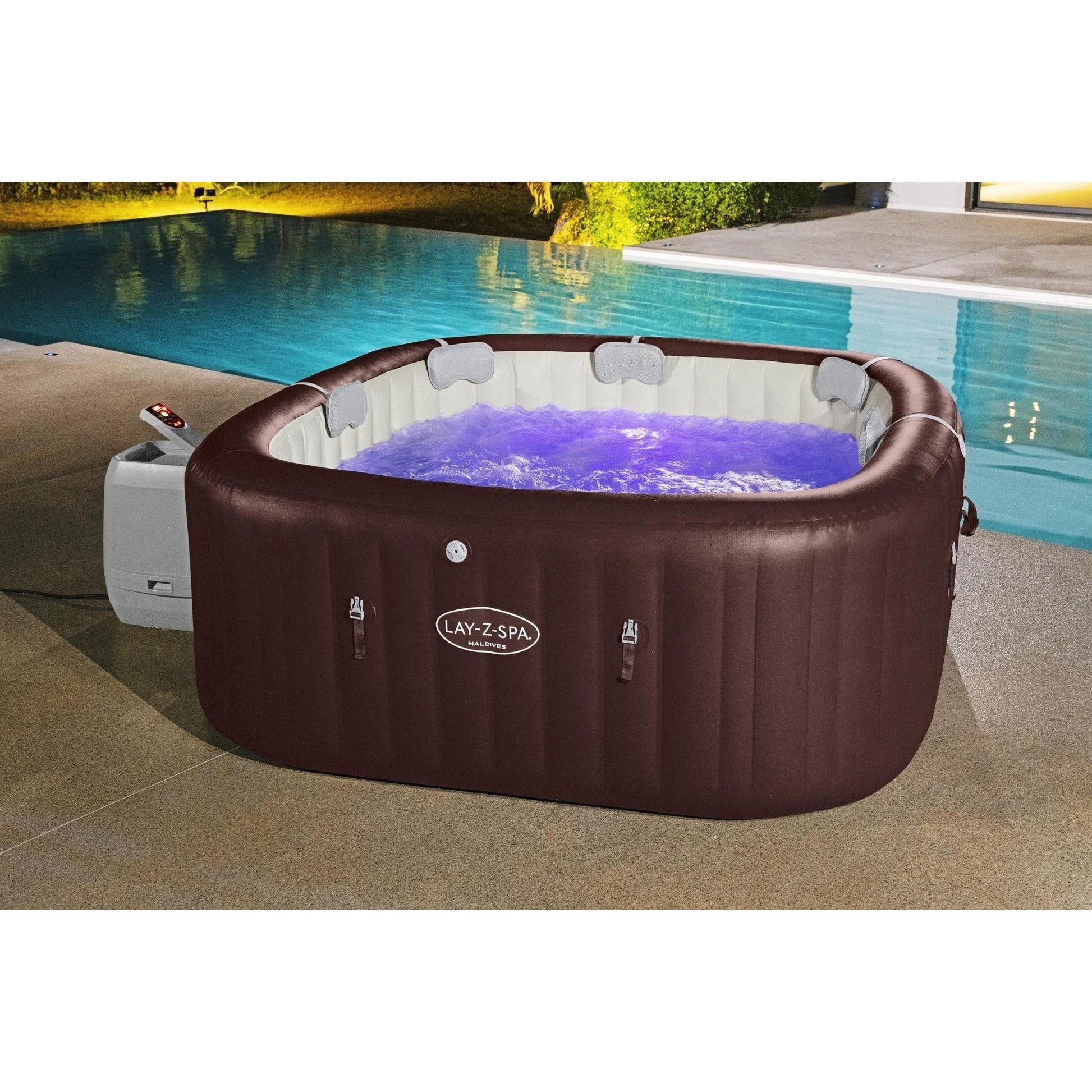 Bestway - Spa hinchable Lay - Z - Spa Maldivas HydroJet Pro 6001U 5 - 7 personas - BricoandPool