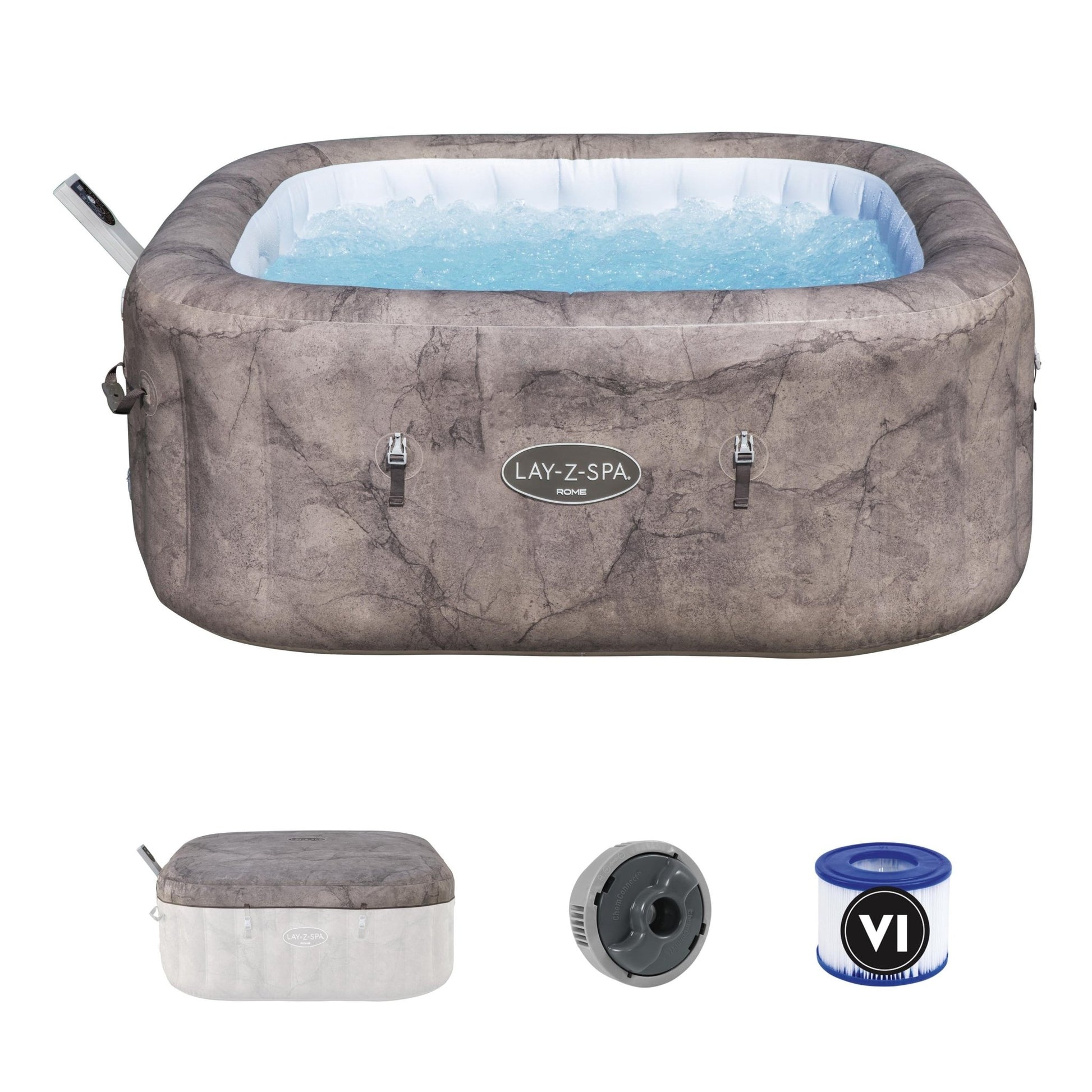Bestway - Spa hinchable Lay - Z - Spa Rome Smart AirJet UltraFit 6 personas - BricoandPool