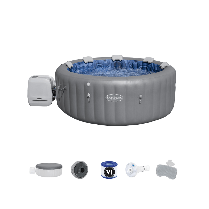 Bestway - Spa hinchable Lay - Z - Spa Santorini Smart AirJet 5 - 7 personas - BricoandPool