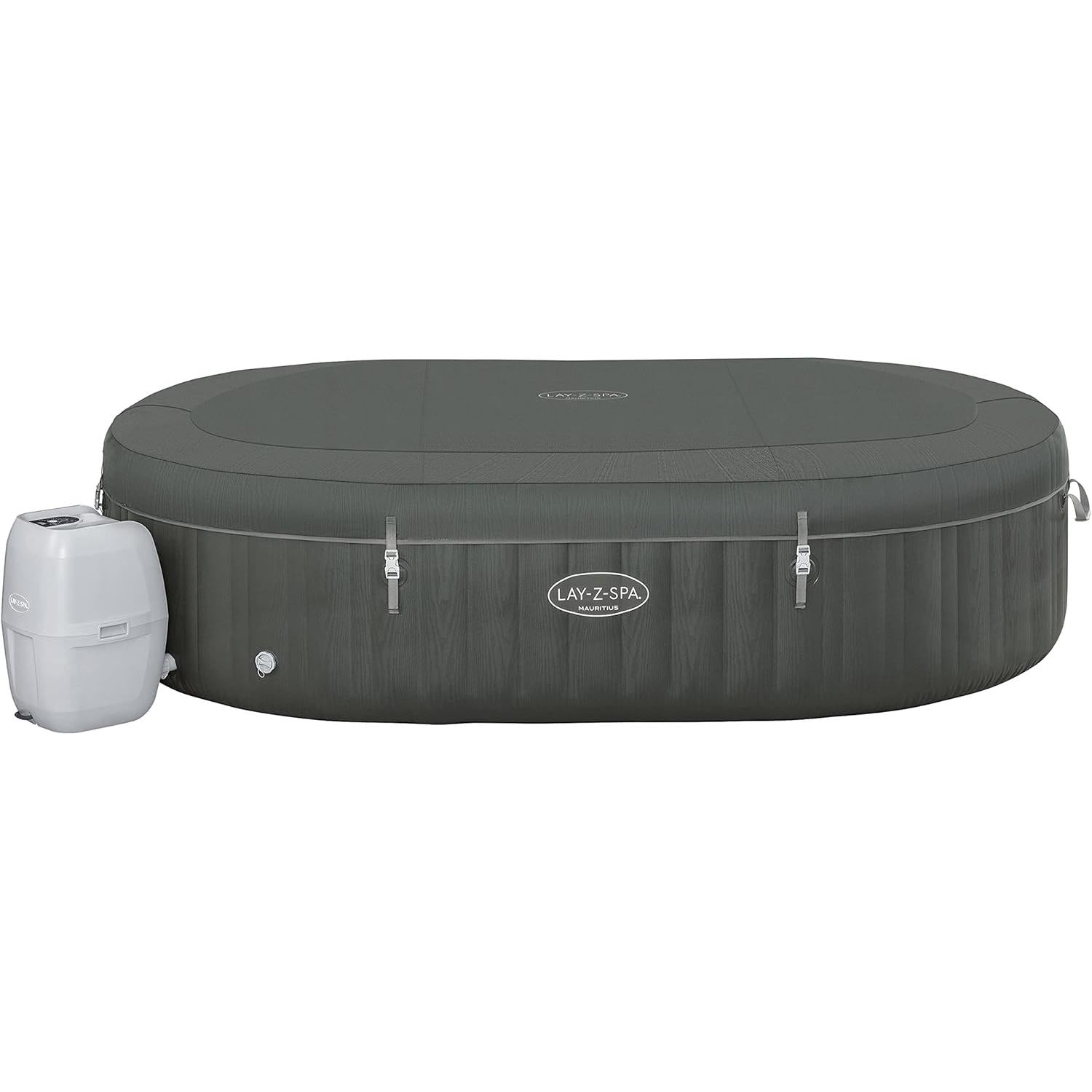 Bestway - Spa hinchable rectangular Mauritius Smart AirJet 7 plazas gris - BricoandPool