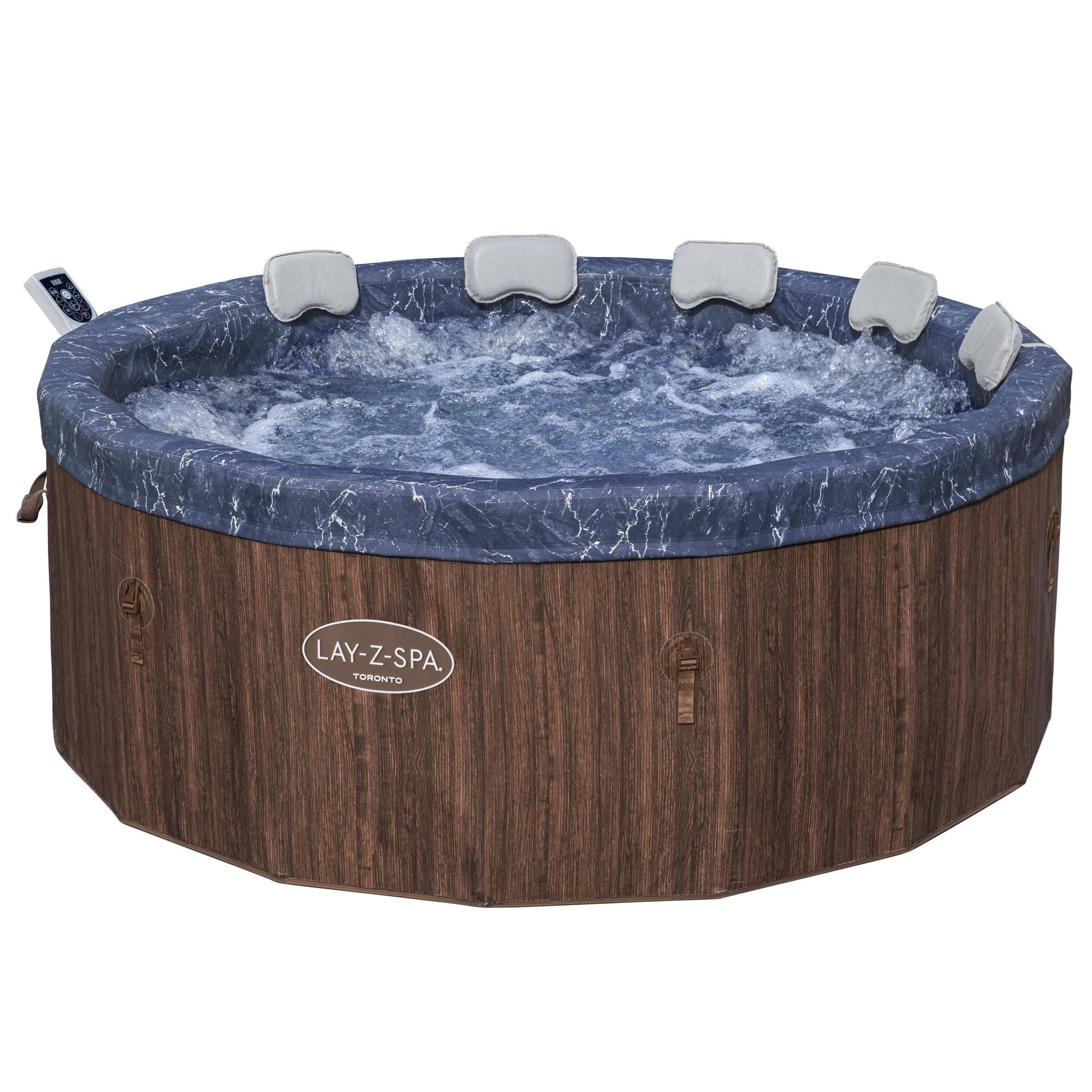 Bestway - Spa hinchable Toronto 1,90 m x 70 cm redondo rojo profundo - BricoandPool