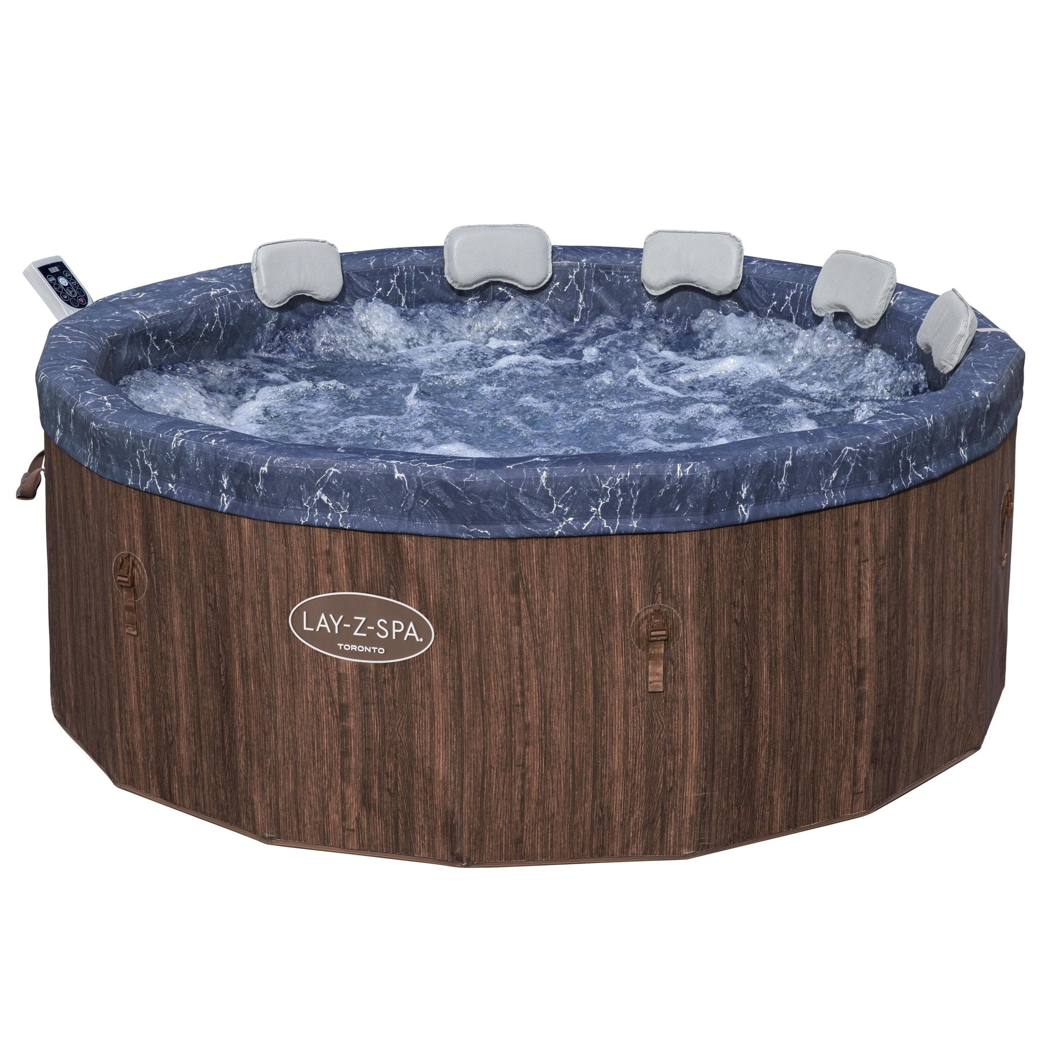 Bestway - Spa hinchable Toronto 1,90 m x 70 cm redondo rojo profundo - BricoandPool