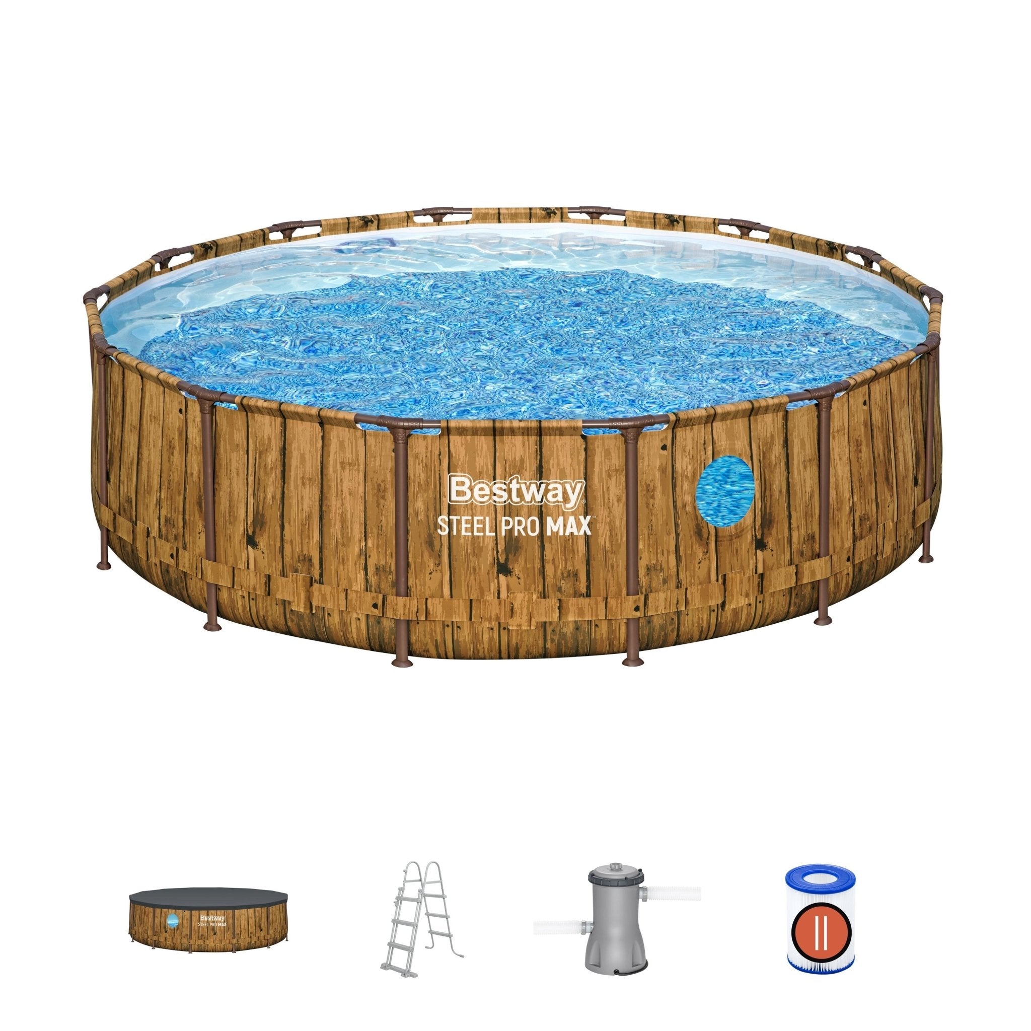 Bestway – Steel Pro Max piscina desmontable circular (427 × 107 cm) - BricoandPool