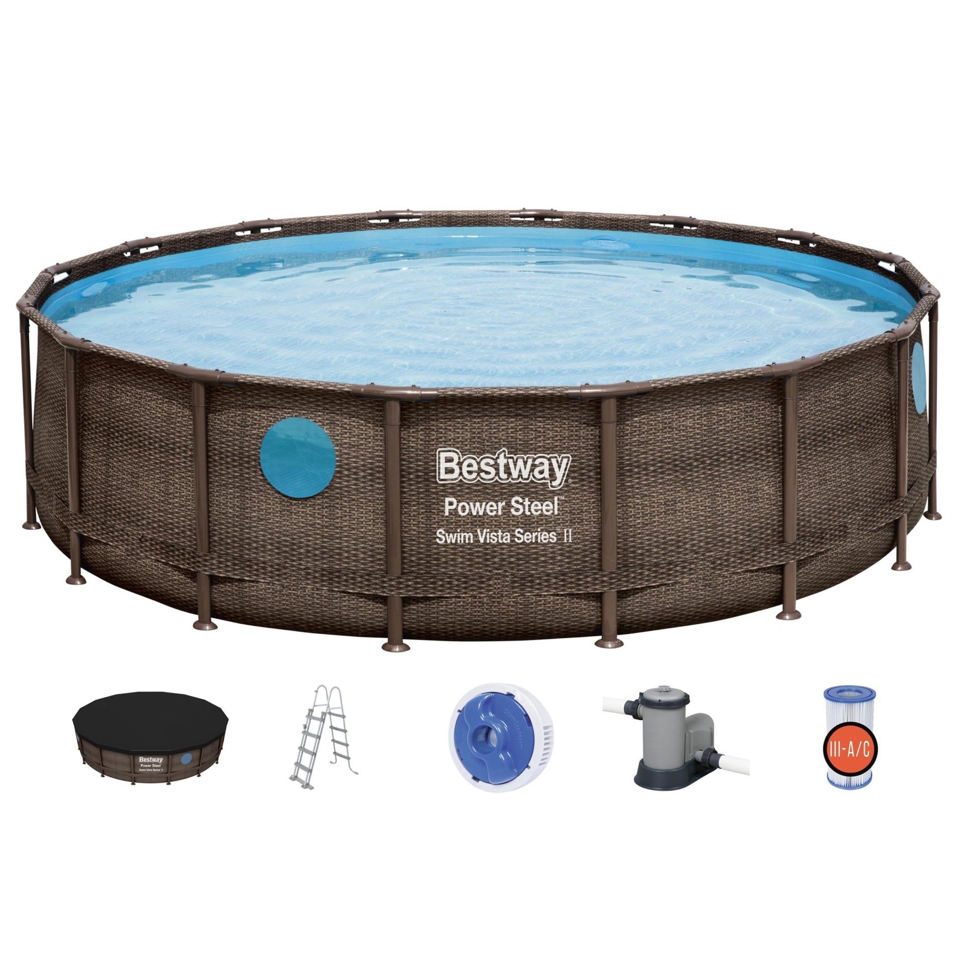 Bestway – Steel Pro Max piscina desmontable circular (488 × 122 cm) - BricoandPool