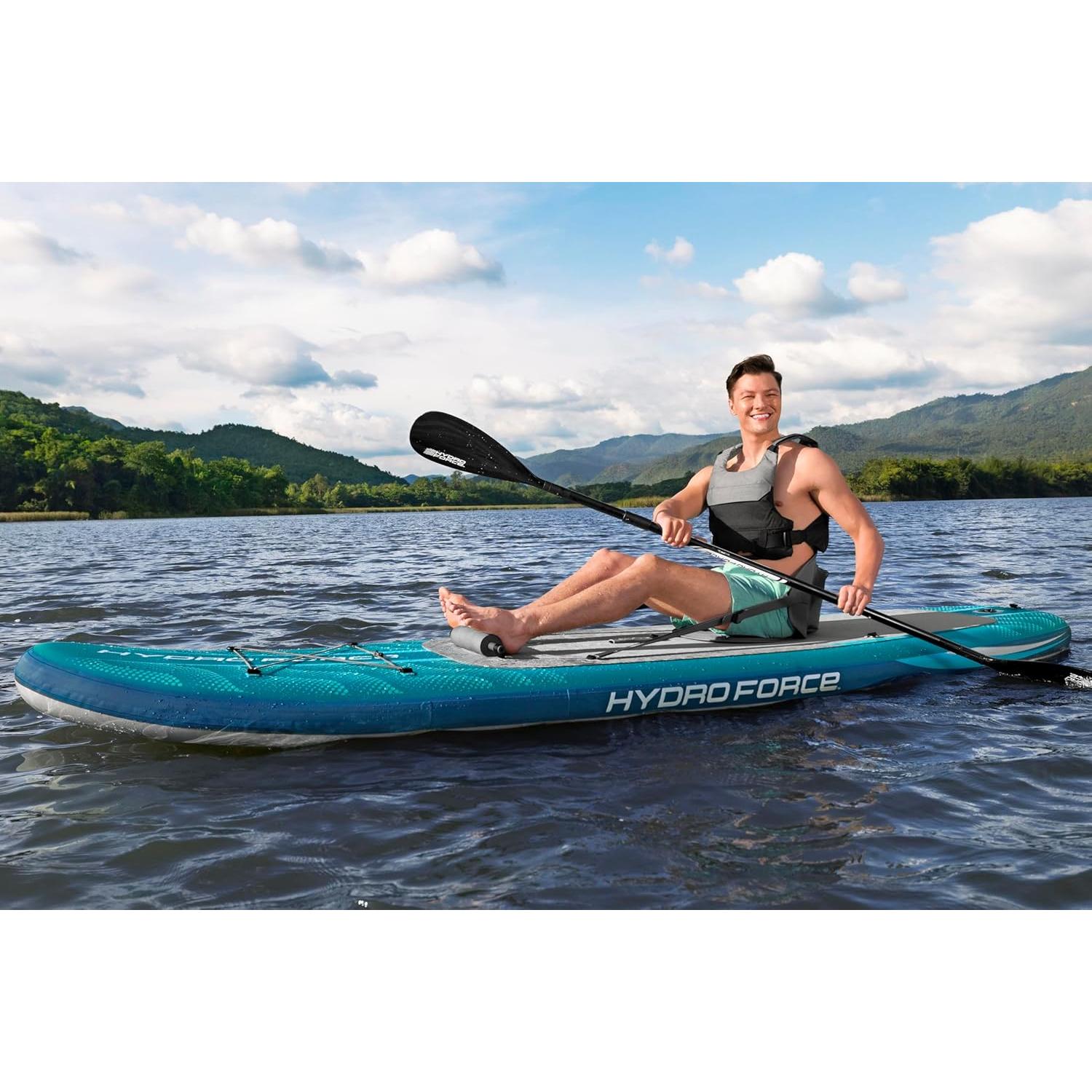 Bestway - Tabla de paddle surf inflable Hydro Force Aqua Drifter con asiento 3,35 m - BricoandPool