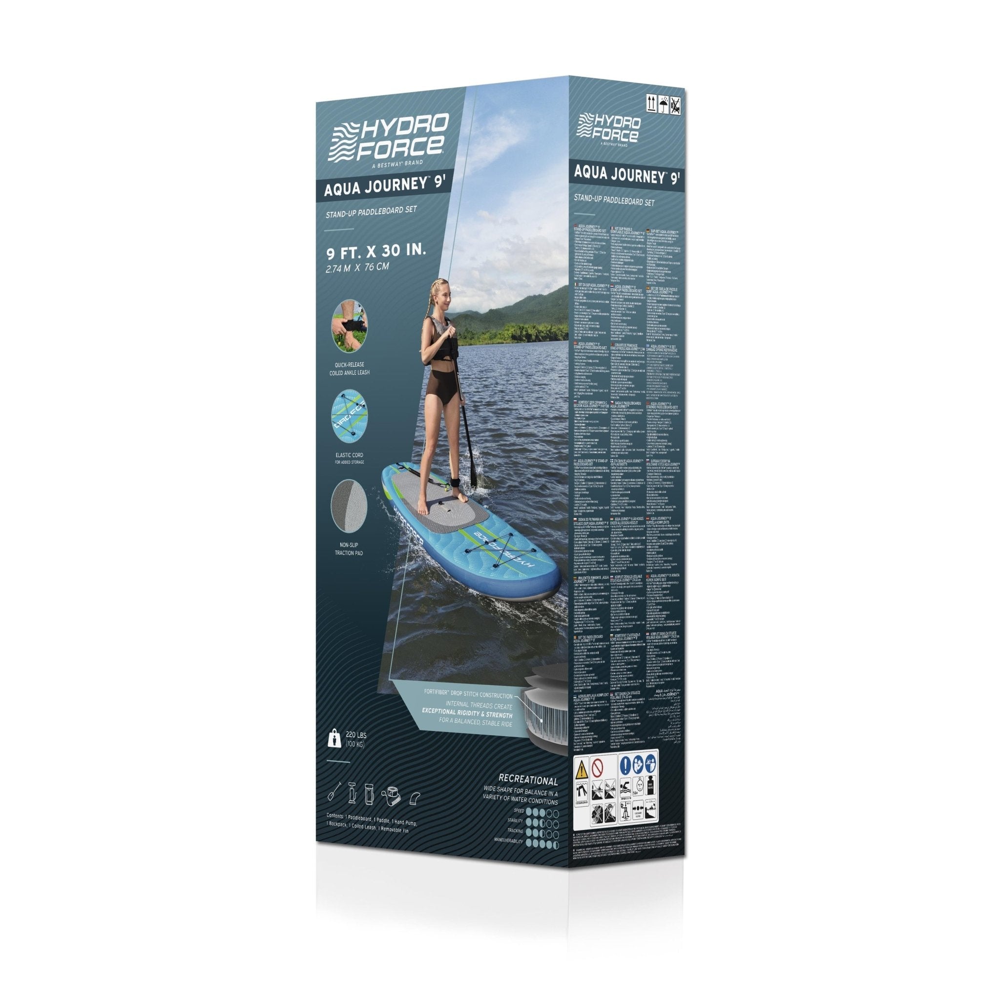 Bestway - Tabla de paddle surf inflable Hydro Force Aqua Journey 2,74 m - BricoandPool