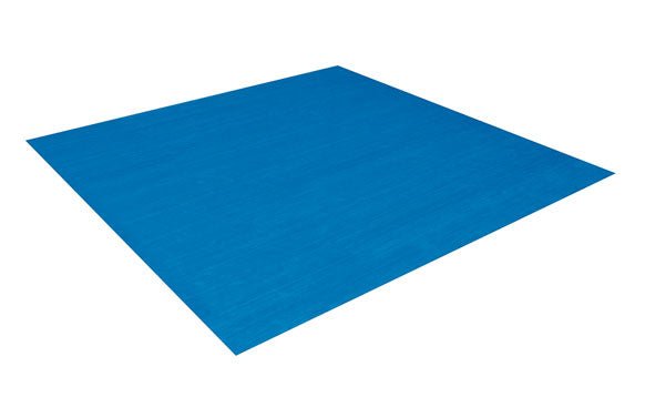 Bestway - Tapiz de suelo para piscina de PVC resistente cuadrado azul para piscinas redondas - BricoandPool