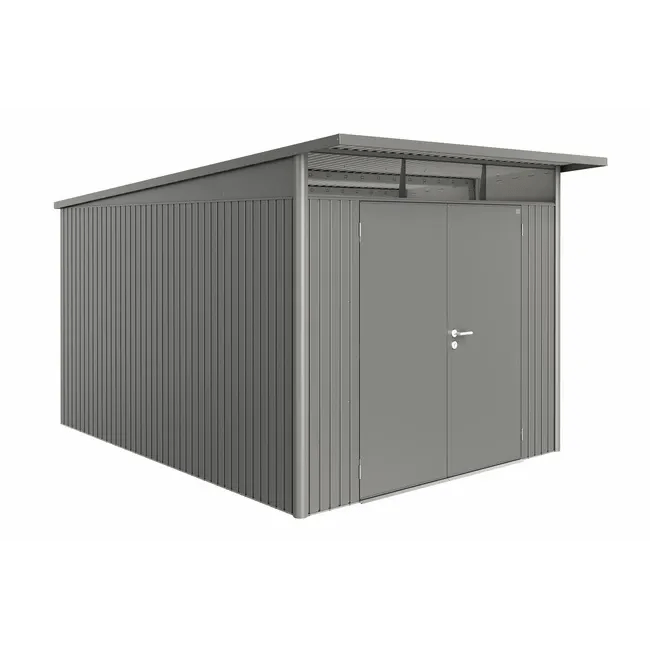 Biohort – AvantGarde Caseta metálica de jardín con techo en atril - BricoandPool