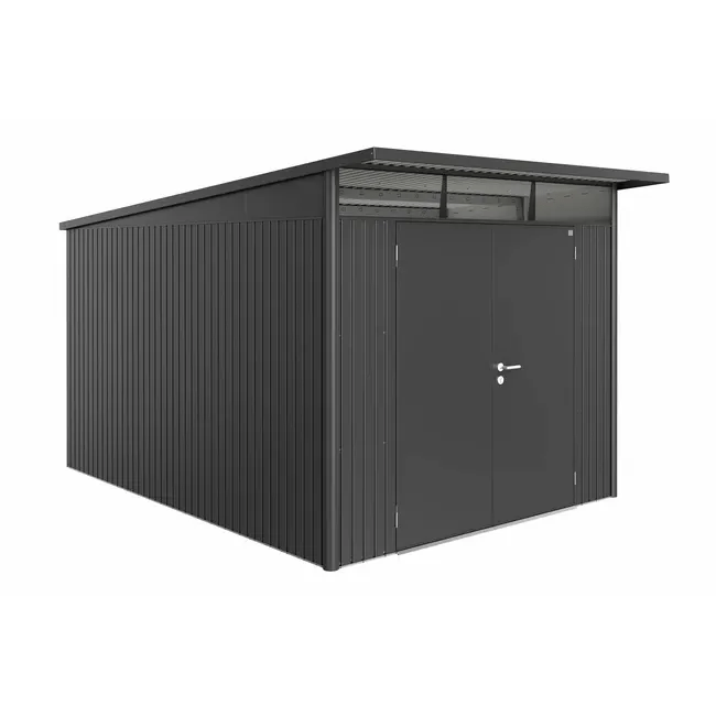 Biohort – AvantGarde Caseta metálica de jardín con techo en atril - BricoandPool