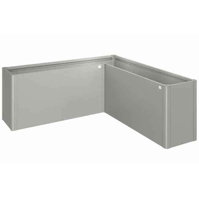 Biohort – Belvedere sistema elevado de cajas de cultivo de metal en color Gris cuarzo metálico - BricoandPool