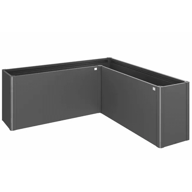 Biohort – Belvedere sistema elevado de cajas de cultivo de metal en Gris oscuro metálico - BricoandPool