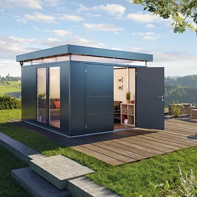 Biohort – CasaNova pérgola de diseño con paredes aislantes - BricoandPool