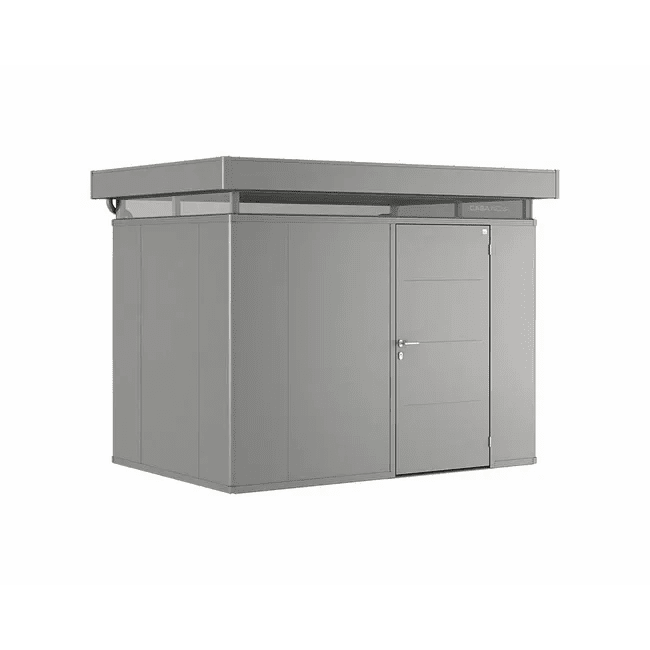 Biohort – CasaNova pérgola de diseño con paredes aislantes en color Gris cuarzo metálico - BricoandPool