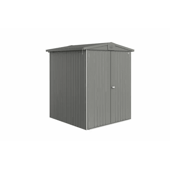 Biohort – Europa Caseta metálica de jardín en color Gris cuarzo metálico - BricoandPool