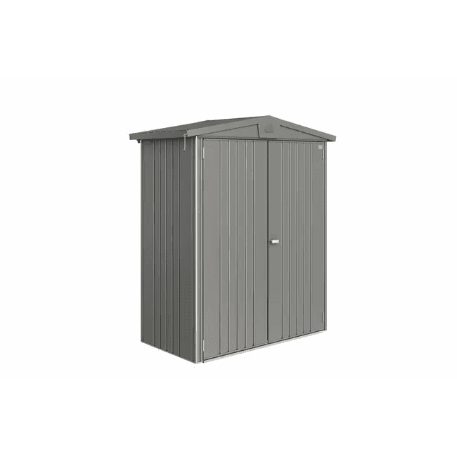 Biohort – Europa Caseta metálica de jardín en color Gris cuarzo metálico - BricoandPool