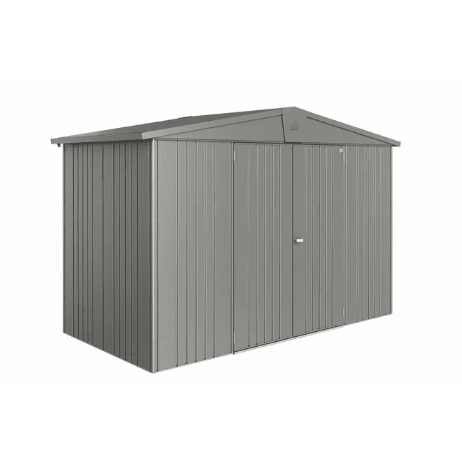 Biohort – Europa Caseta metálica de jardín en color Gris cuarzo metálico - BricoandPool