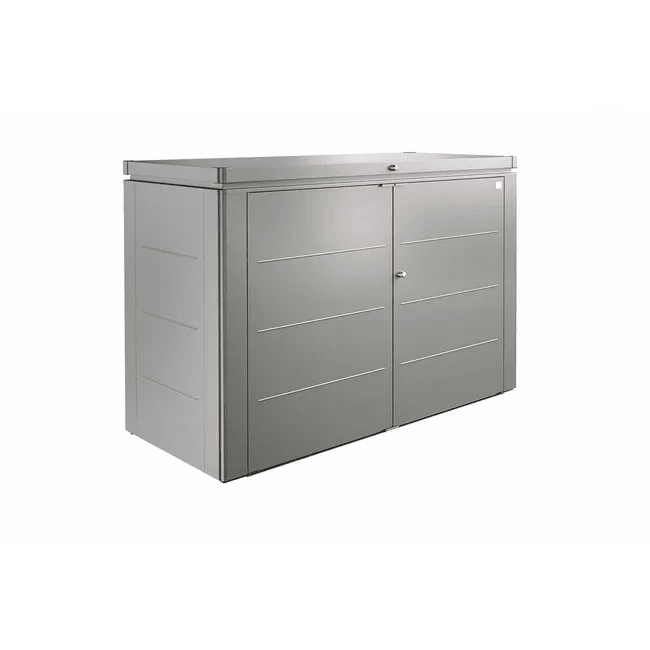 Biohort – HighBoard elegante armario metálico en color Gris cuarzo metálico - BricoandPool